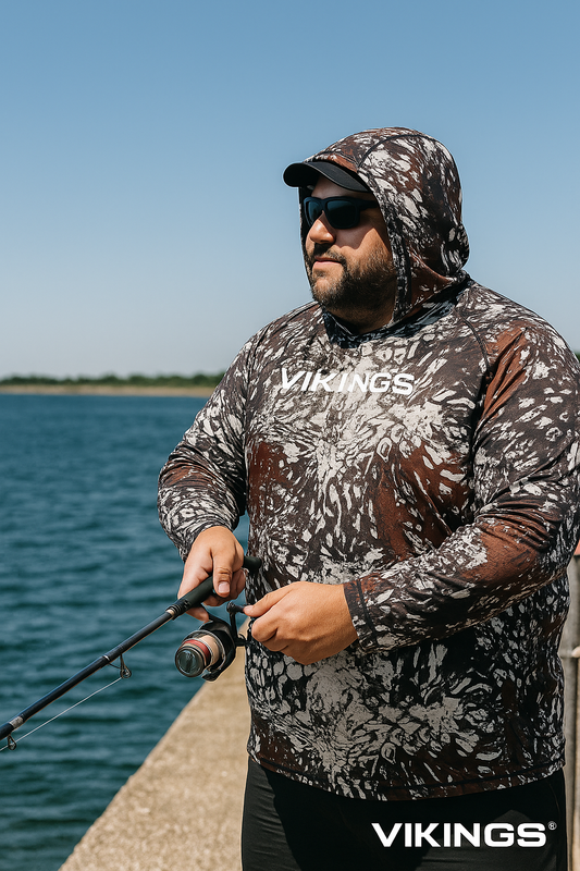 Big-Tall-Fishing-Shirts-5XL-6XL-UPF-Plus-Size-Hoodies Vikings Gear