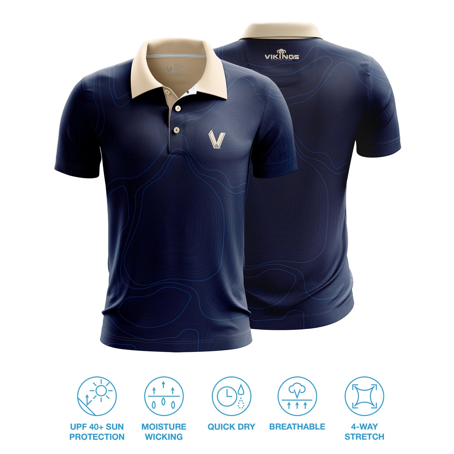 Antimicrobial Polo for a Fresh Fishing Experience Vikings Gear
