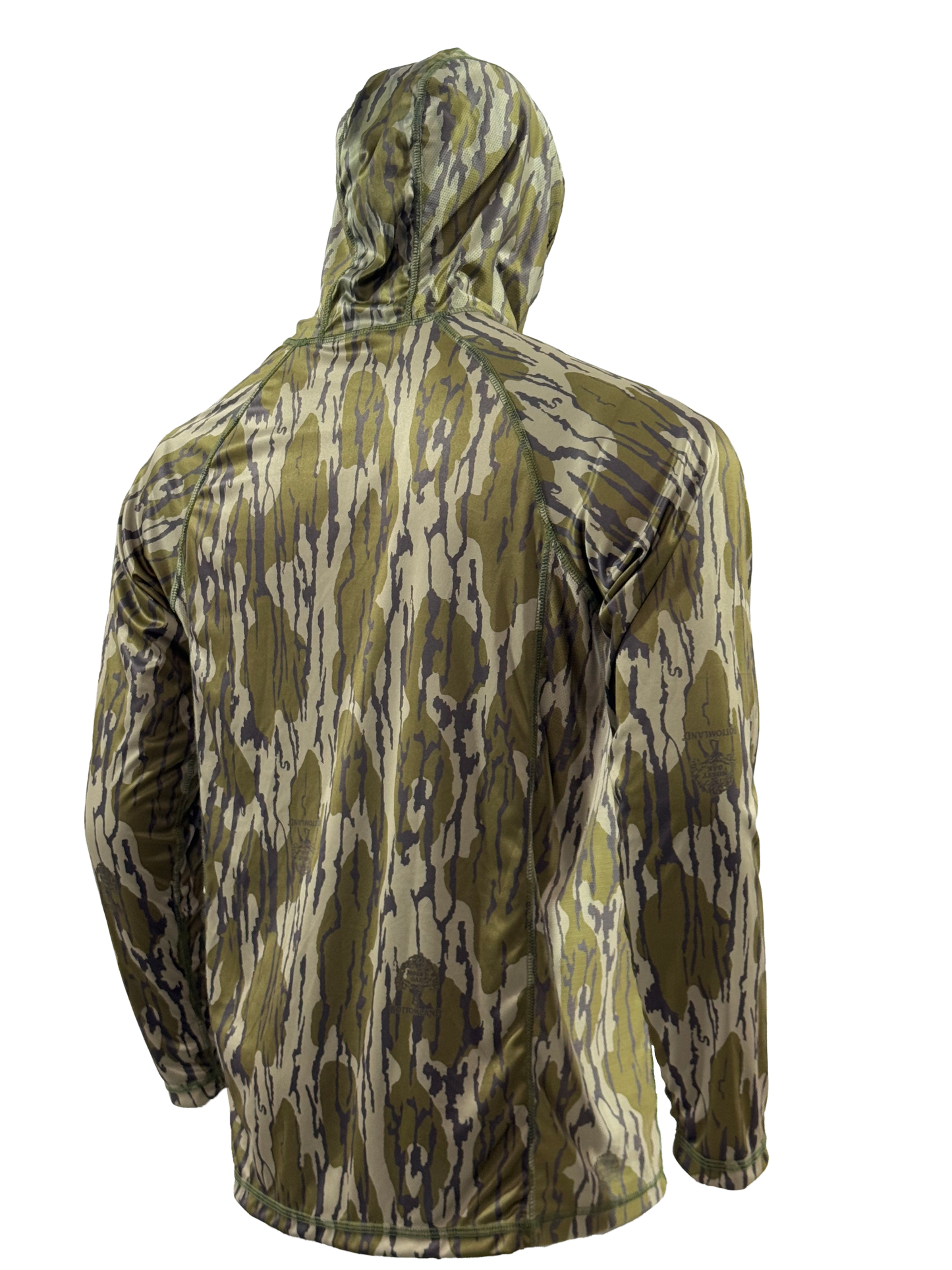 Bottomland Camo Hooded Fishing Shirt - Vikings Gear