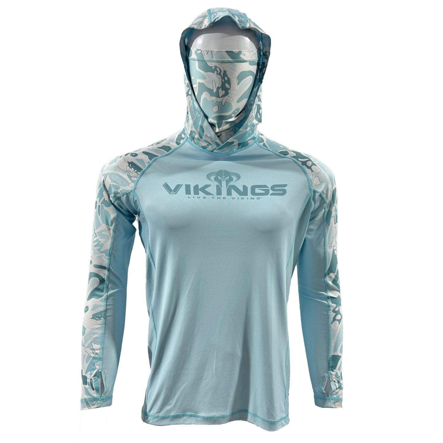 Viking's Men’s Long Sleeve Hooded Fishing Shirt - Sun Protection Master VIKINGS GEAR