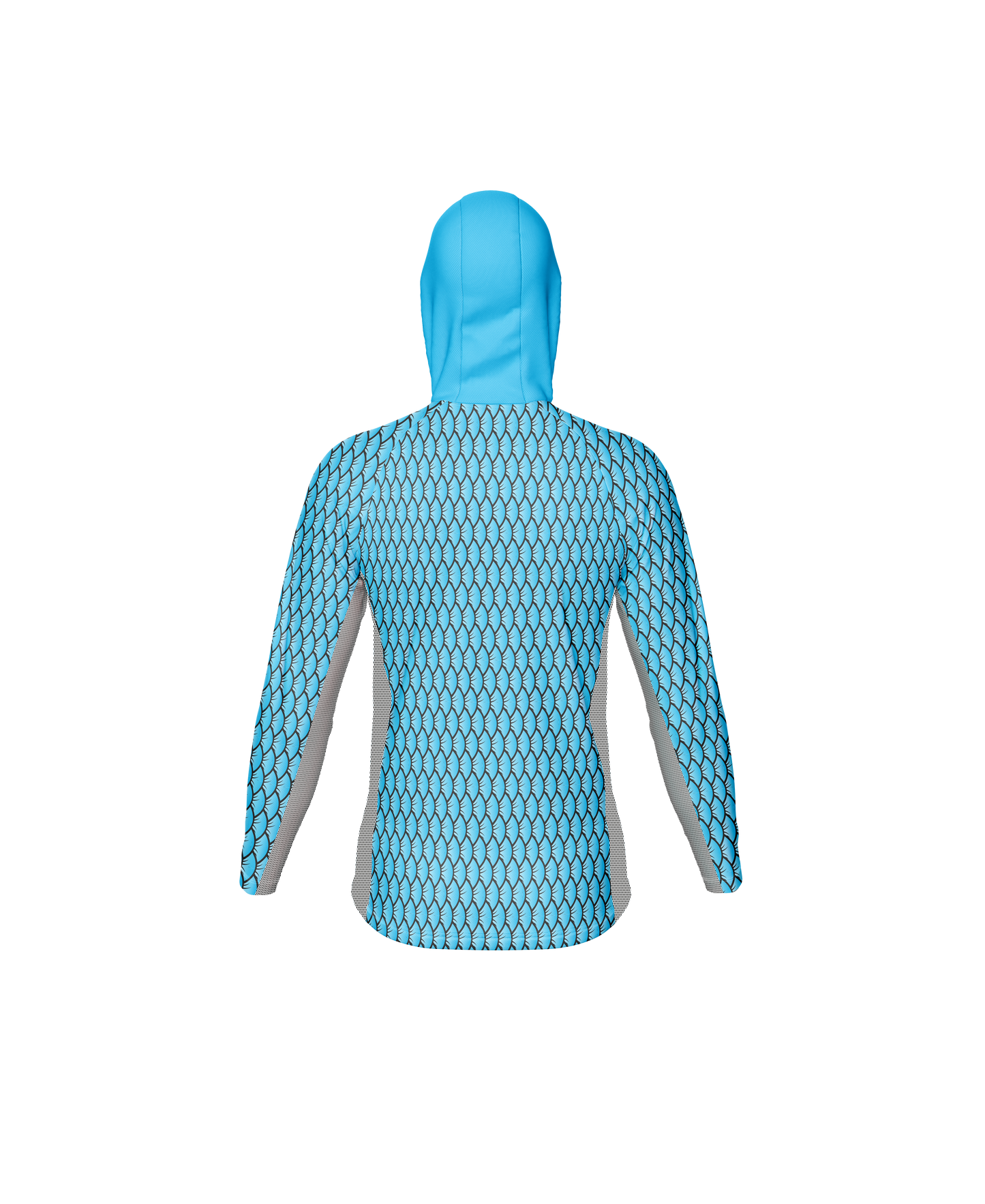 Long sleeve hooded fishing shirt – back design
