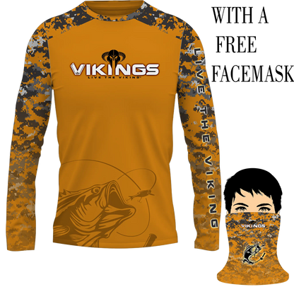 Vikings Long sleeve Performance Fishing shirt - Vikings Gear