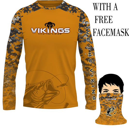 Vikings Long sleeve Performance Fishing shirt - Vikings Gear