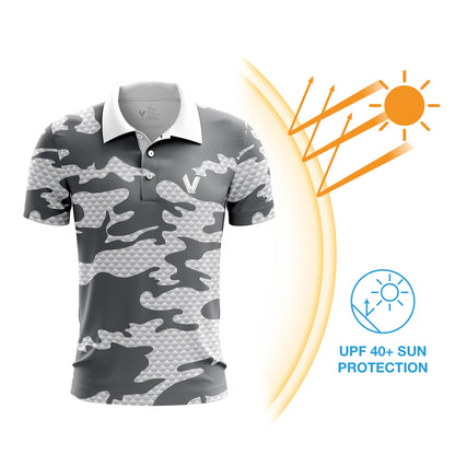 Fishing Polo with upf 40+ saves from sun burn