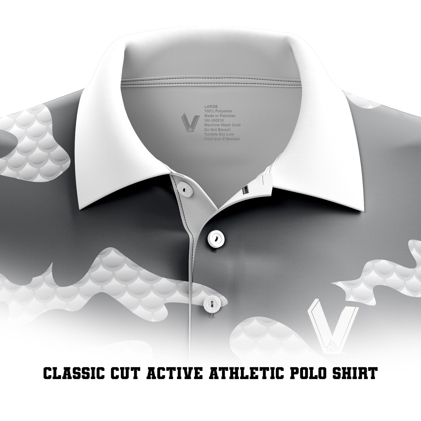 Fishing polo neck line