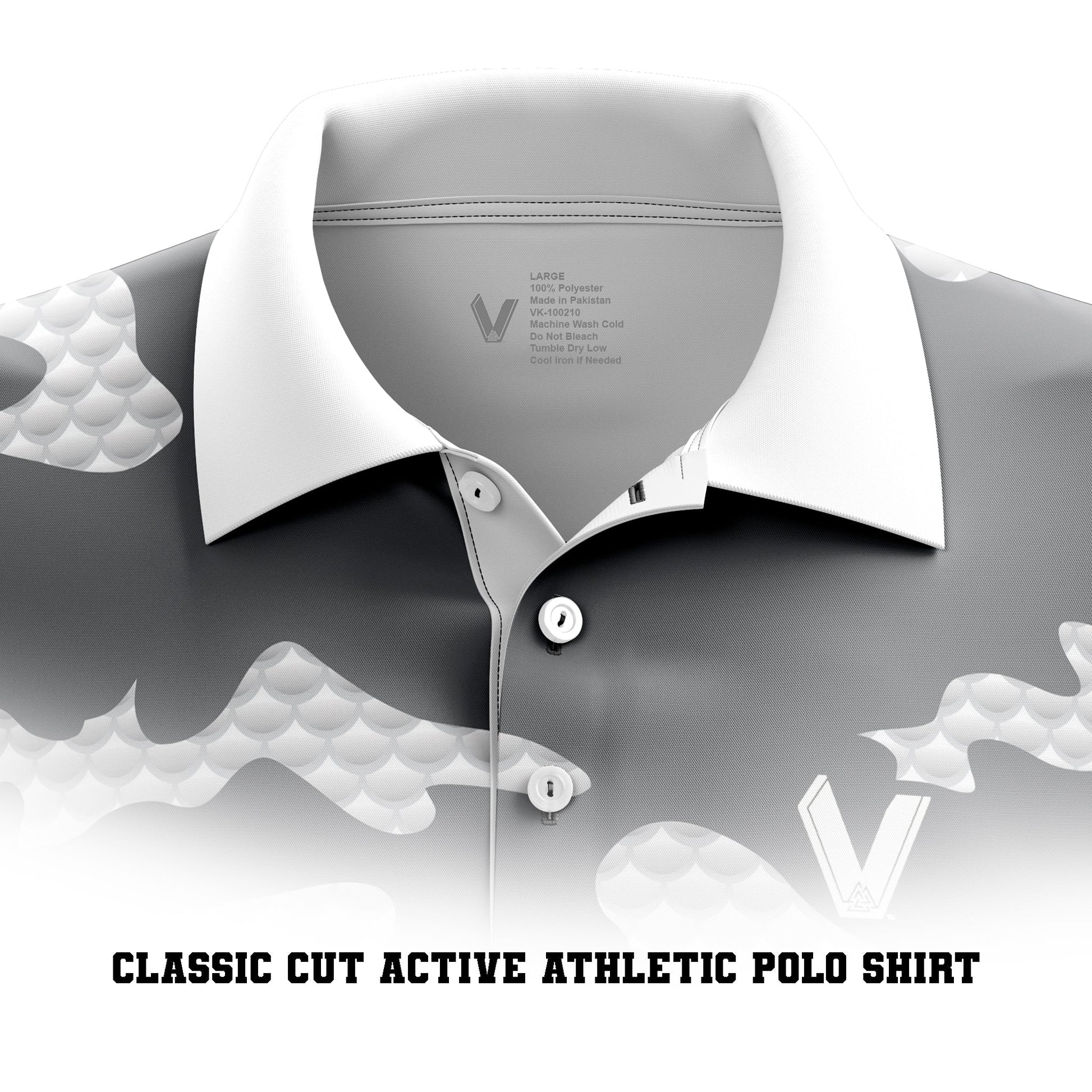 Fishing polo neck line