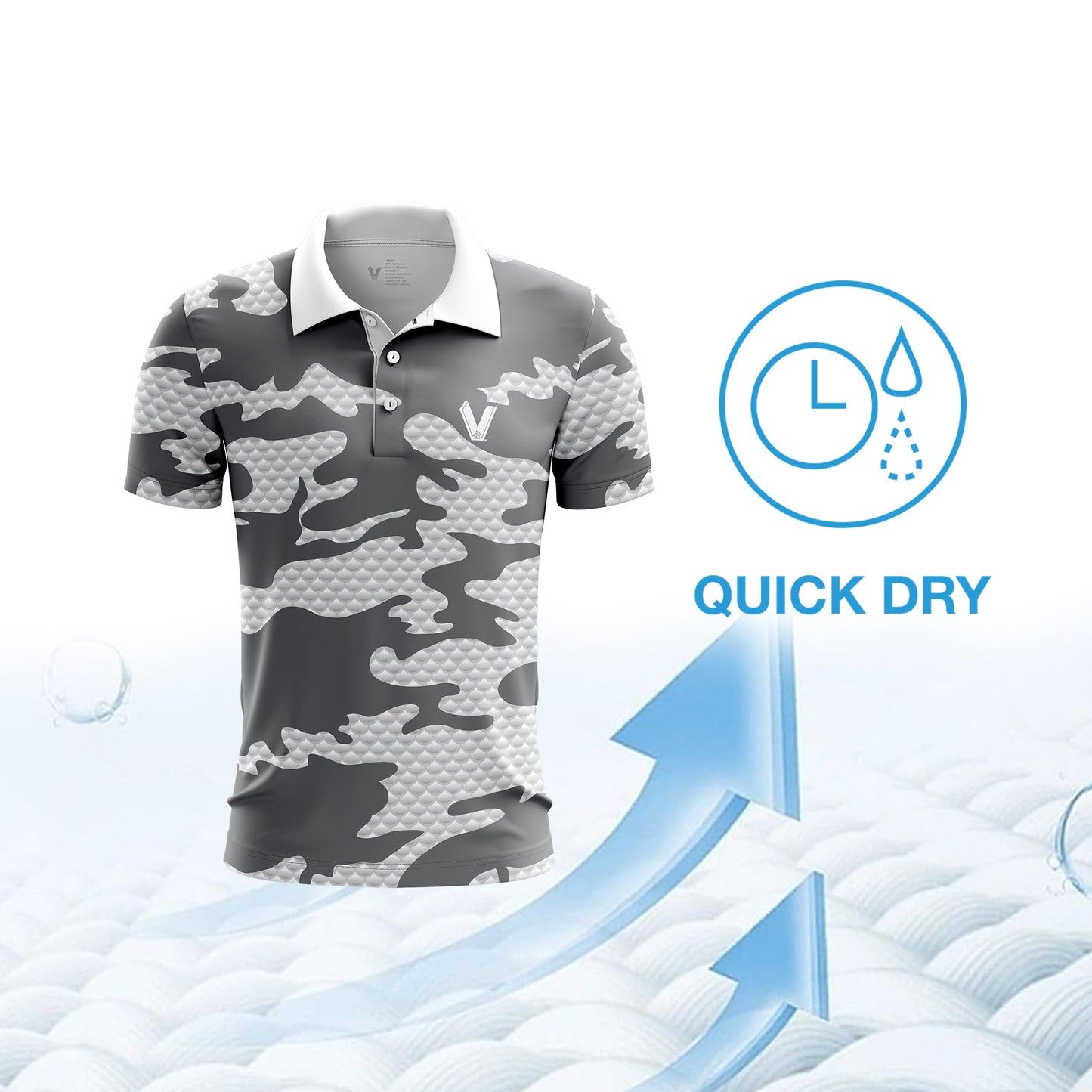 Fishing Polo with dri fit and quick dry material