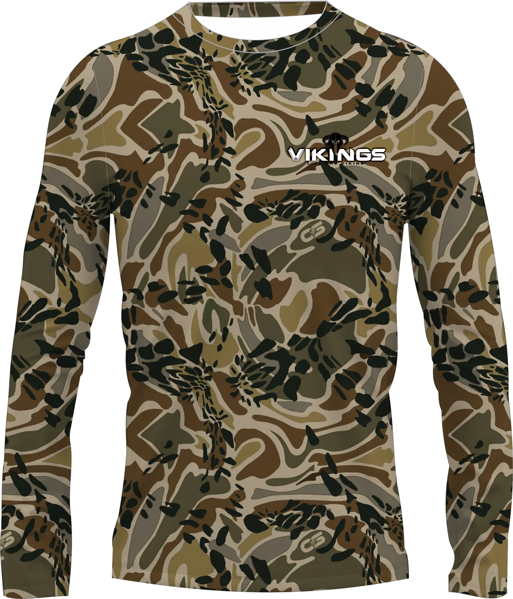 Prym 1 Camo SlateHue Stealth Performance Shirt - Vikings Gear