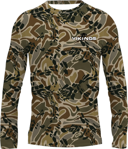 Prym 1 Camo SlateHue Stealth Performance Shirt - Vikings Gear