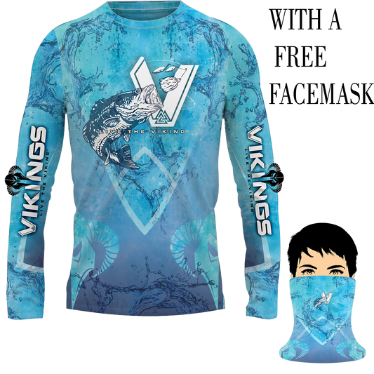 Vikings Long sleeve Performance Fishing shirt - Vikings Gear