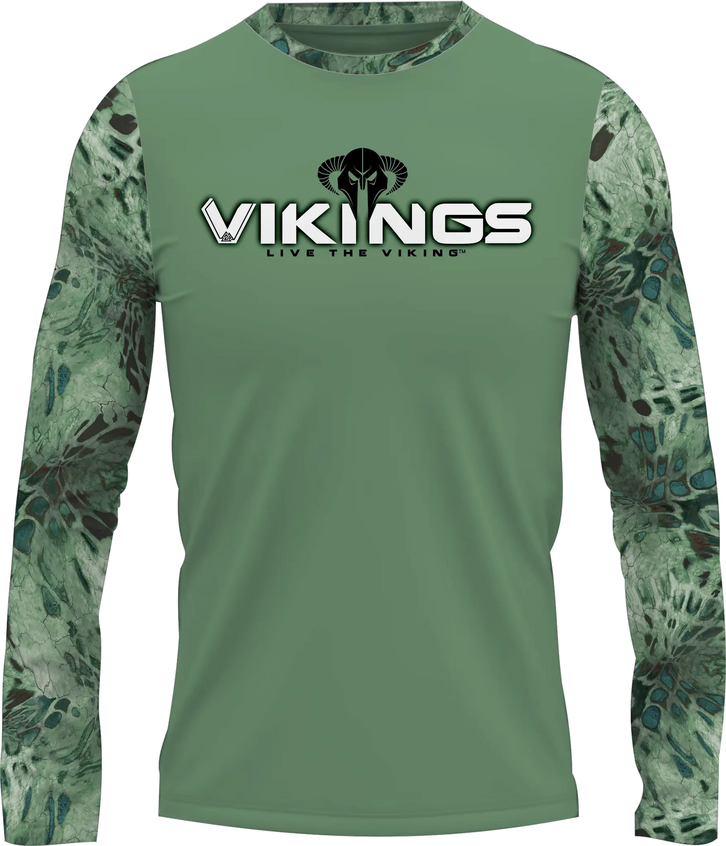 Prym 1 Camo OutdoorBlend Angler Performance Shirt - Vikings Gear