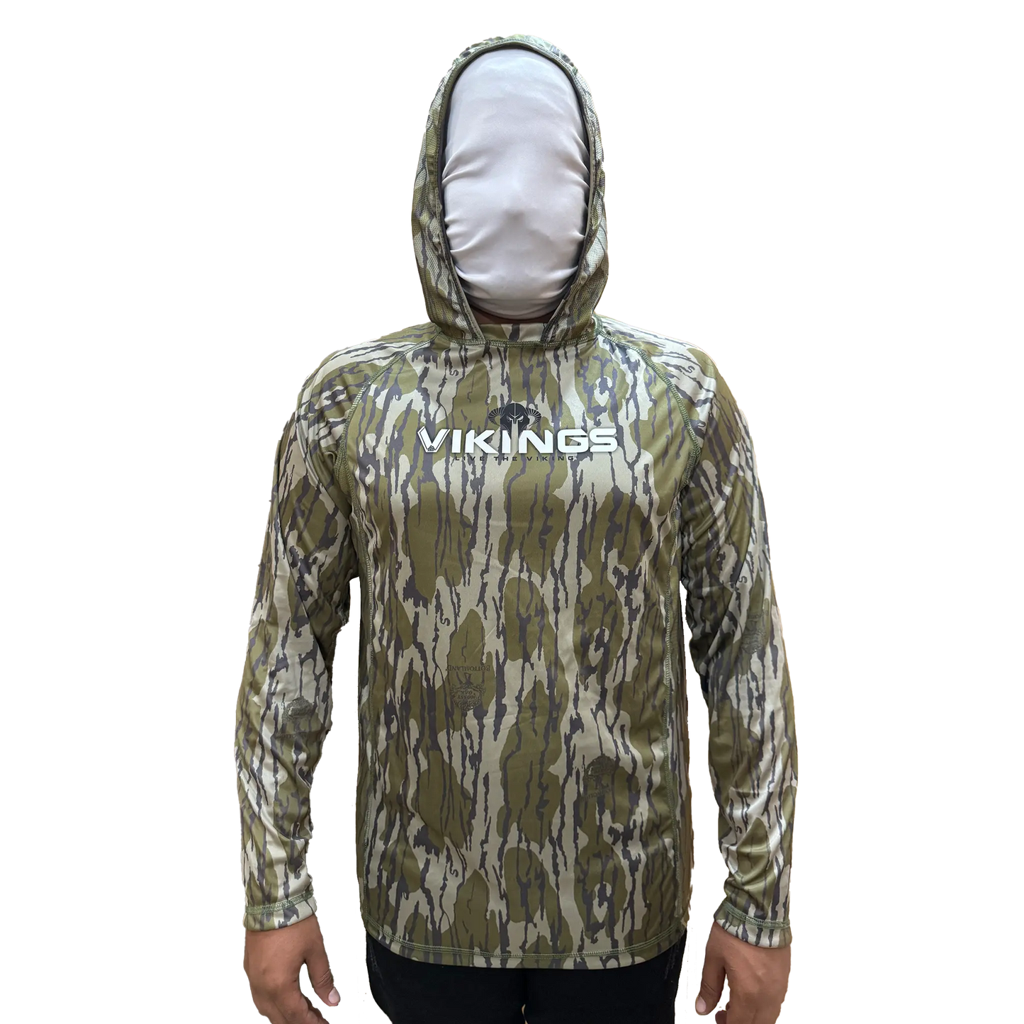 Viking's Bottomland Camo Hooded Fishing Shirt VIKINGS GEAR