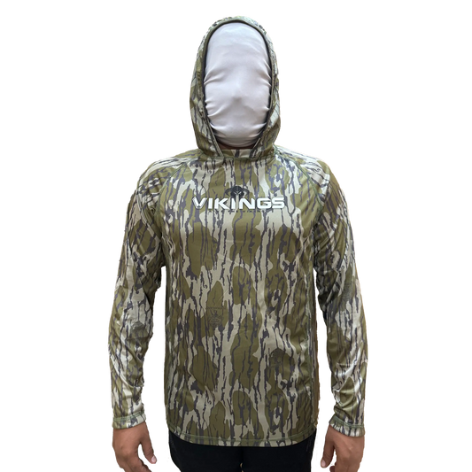 Viking's Bottomland Camo Hooded Fishing Shirt VIKINGS GEAR