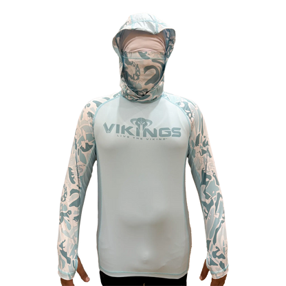 Viking's Men’s Long Sleeve Hooded Fishing Shirt - Sun Protection Master VIKINGS GEAR