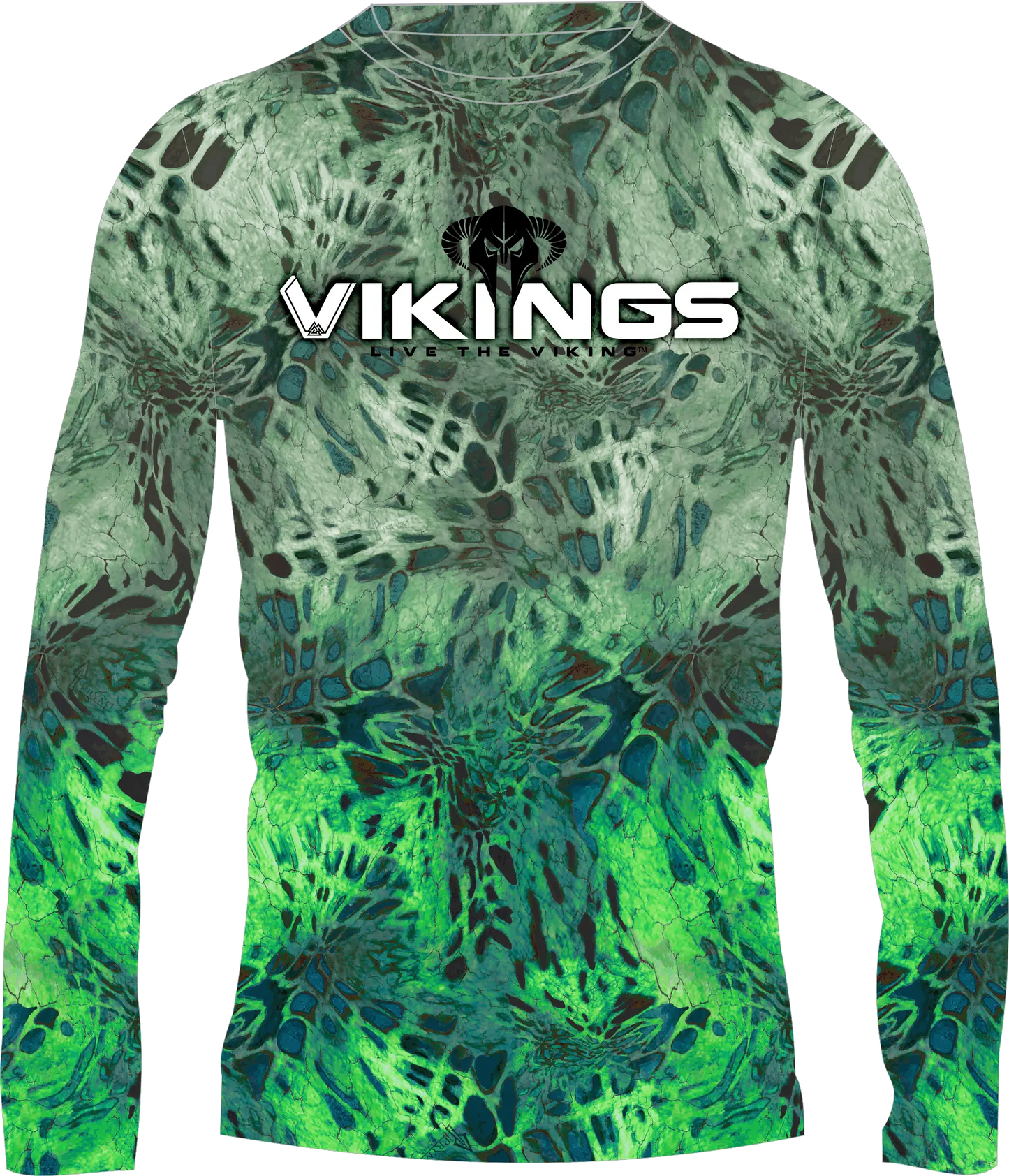 Prym 1 Camo EcoBlend Angler Performance Shirt - Vikings Gear