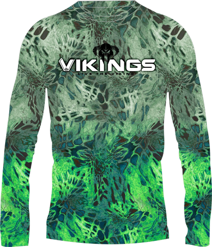 Prym 1 Camo EcoBlend Angler Performance Shirt - Vikings Gear