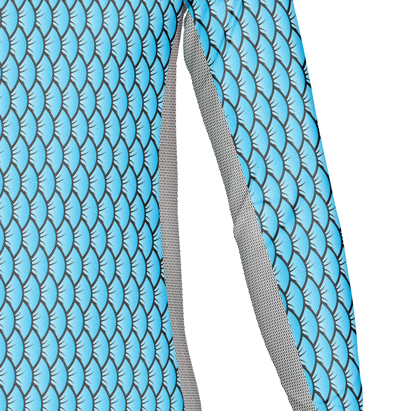 Breathable UPF 50+ fishing shirt fabric close-up
