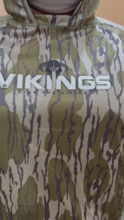 Viking's Bottomland Camo Hooded Fishing Shirt